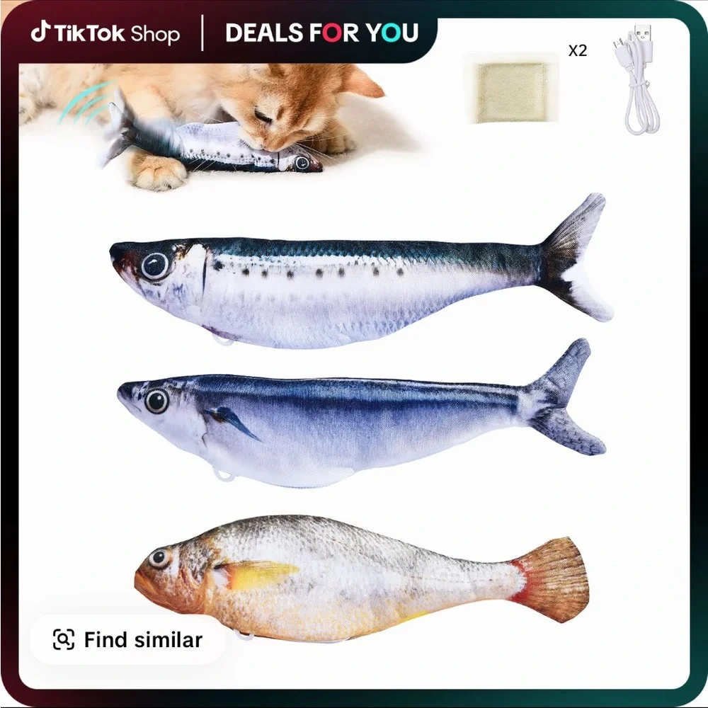Interactive Fish Cat Toy